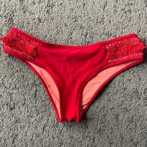 Aerie Vibrant Red Bikini Bottom